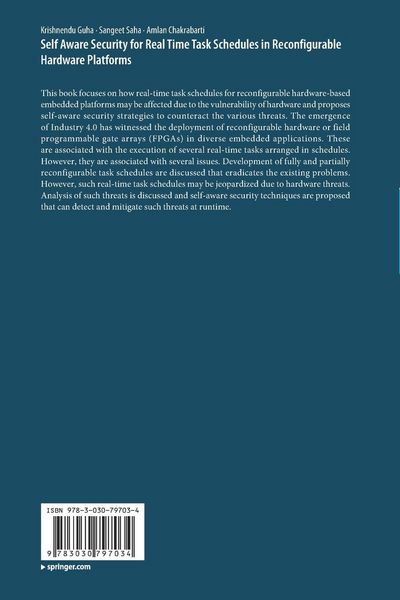 Produktbild: Self Aware Security for Real Time Task Schedules in Reconfigurable Hardware Platforms