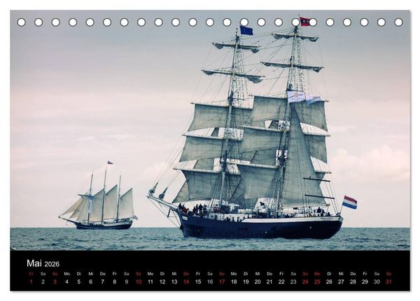 Produktbild: Baltic Sail (Tischkalender 2026 DIN A5 quer), CALVENDO Monatskalender