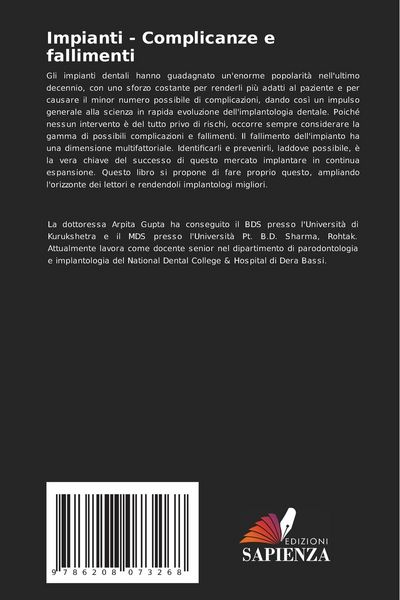 Produktbild: Impianti - Complicanze e fallimenti