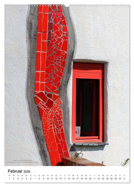 Produktbild: Wohnen unterm Regenturm - Ein Hundertwasser Architekturprojekt, 1991-94 (Wandkalender 2026 DIN A2 hoch), CALVENDO Monatskalender