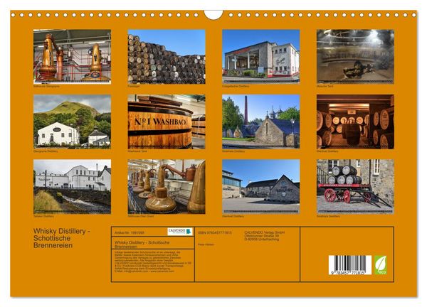Produktbild: Whisky Distillery - Schottische Brennereien (Wandkalender 2026 DIN A3 quer), CALVENDO Monatskalender
