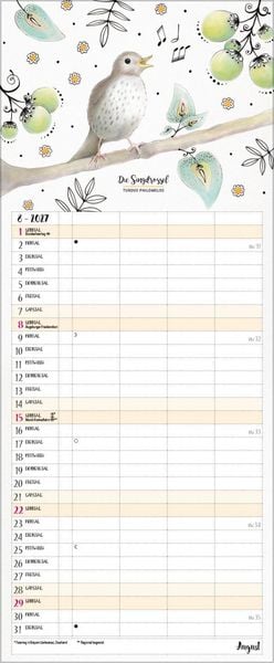 Produktbild: Familienplaner Pretty Birds 2027
