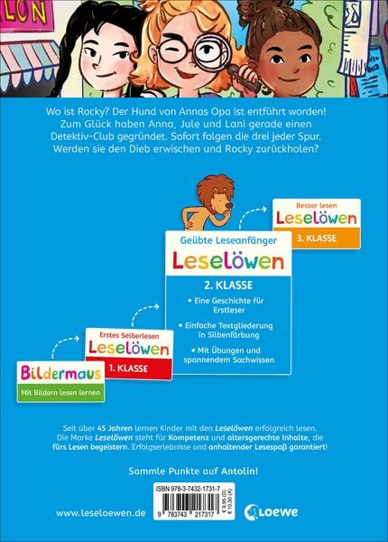 Produktbild: Lesel&ouml;wen 2. Klasse - Der Club der M&auml;dchen-Detektive