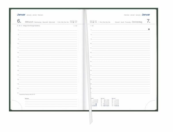 Produktbild: Tages-Cheftimer A5, gr&uuml;n 2027