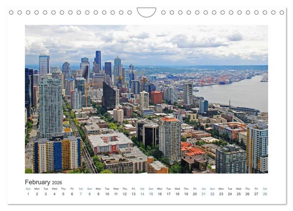 Produktbild: Seattle (Wall Calendar 2026 DIN A4 landscape), CALVENDO 12 Month Wall Calendar
