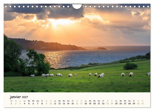 Produktbild: Entre monts et vagues - Une ann&eacute;e au Pays Basque (Calendrier mural 2027 DIN A4 vertical), CALVENDO calendrier mensuel
