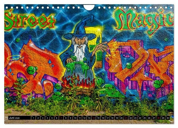 Produktbild: Street art D&uuml;sseldorf Michael Jaster (Wandkalender 2026 DIN A4 quer), CALVENDO Monatskalender
