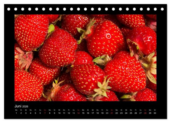 Produktbild: essbar &ndash; Buntes Obst und Gem&uuml;se (Tischkalender 2026 DIN A5 quer), CALVENDO Monatskalender