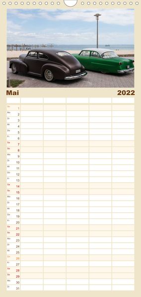 Produktbild: Classic Autos - Familienplaner hoch (Wandkalender 2022 , 21 cm x 45 cm, hoch)