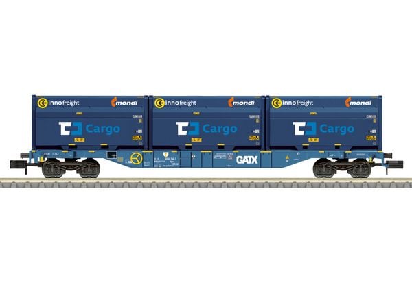 Produktbild: MiniTrix 18434 N Containdertragwagen der GATX