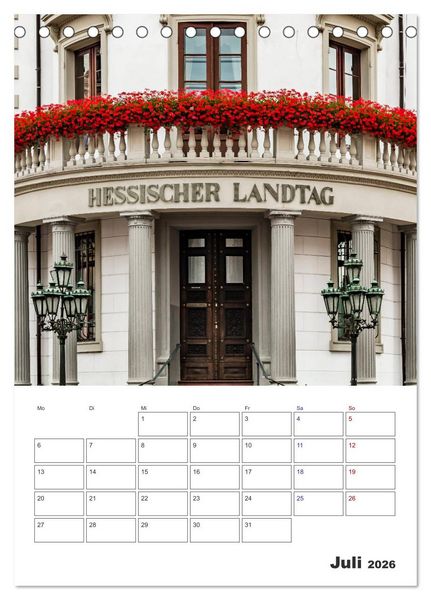 Produktbild: Wiesbaden Terminplaner (Tischkalender 2026 DIN A5 hoch), CALVENDO Monatskalender