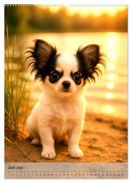 Produktbild: Chihuahua Diamonds &ndash; Magic Moments mit unseren sch&ouml;nsten Welpen aller Zeiten (Wandkalender 2026 DIN A2 hoch), CALVENDO Monatskalender