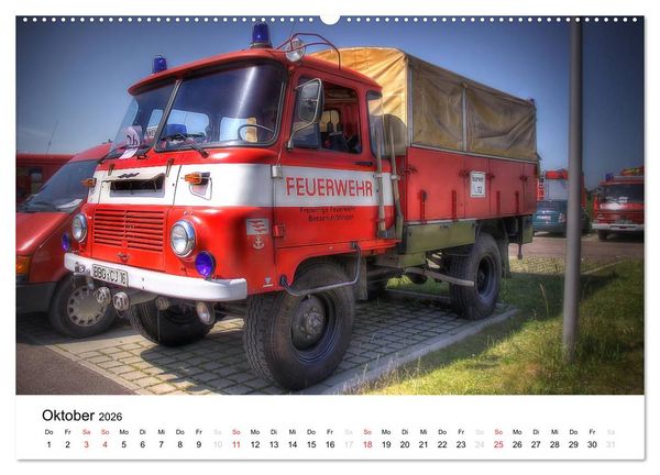 Produktbild: Feuerwehr im Bernburger Land (Wandkalender 2026 DIN A2 quer), CALVENDO Monatskalender