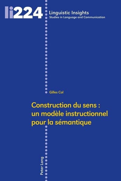 Produktbild: Construction du sens : un mod&egrave;le instructionnel pour la s&eacute;mantique