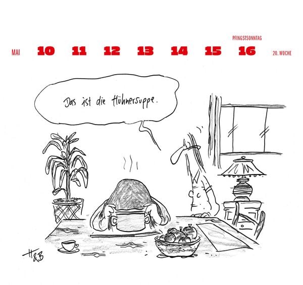 Produktbild: Hauck & Bauer Postkartenkalender 2027
