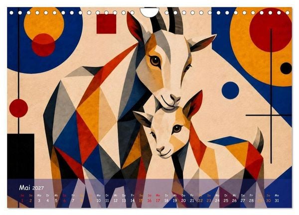 Produktbild: Ein bunter Zoo im Kinderzimmer (Wandkalender 2027 DIN A4 quer), CALVENDO Monatskalender