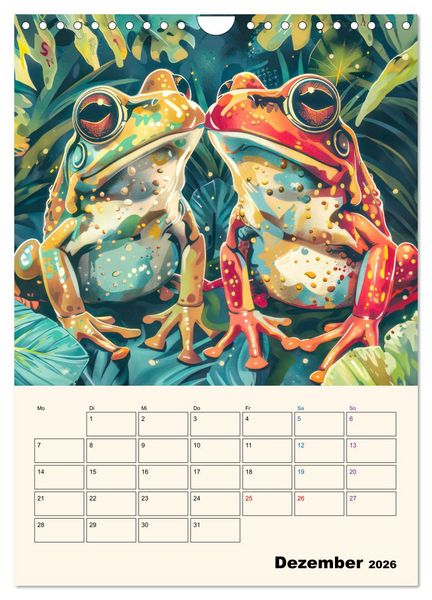 Produktbild: Dschungeltiere - Einzigartige Faszination (Wandkalender 2026 DIN A4 hoch), CALVENDO Monatskalender