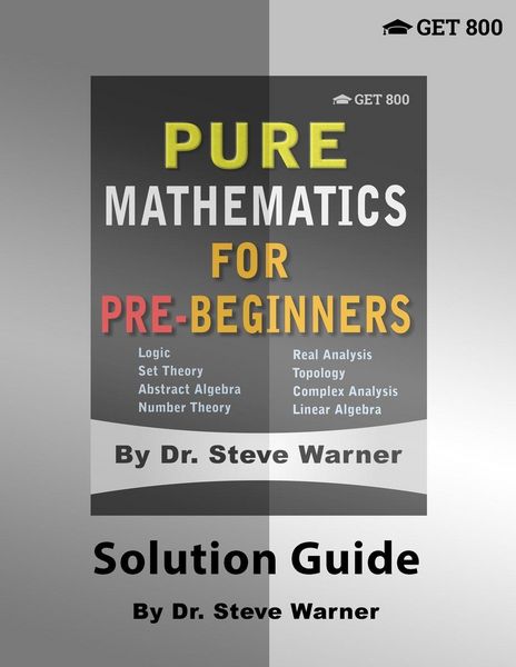 Produktbild: Pure Mathematics for Pre-Beginners - Solution Guide