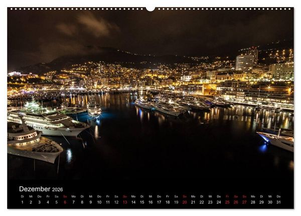 Produktbild: Monaco - Das F&uuml;rstentum an der franz&ouml;sischen Mittelmeerk&uuml;ste (hochwertiger Premium Wandkalender 2026 DIN A2 quer), Kunstdruck in Hochglanz