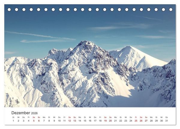 Produktbild: Alpen - Highlight eines beeindruckenden Gebirges (Tischkalender 2026 DIN A5 quer), CALVENDO Monatskalender