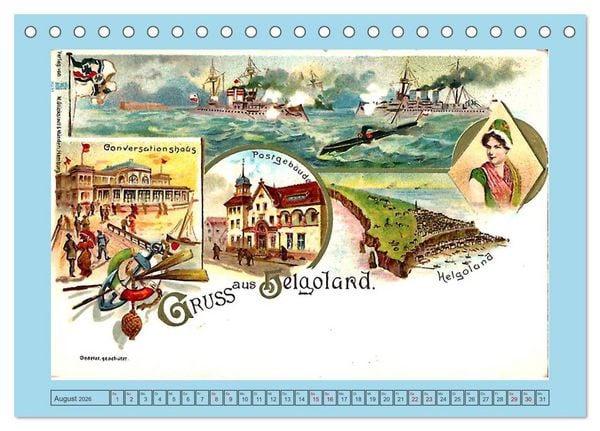 Produktbild: Gru&szlig; aus Helgoland (Tischkalender 2026 DIN A5 quer), CALVENDO Monatskalender