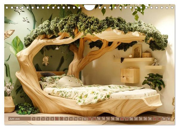 Produktbild: Wohntr&auml;ume aus Holz (Wandkalender 2026 DIN A4 quer), CALVENDO Monatskalender