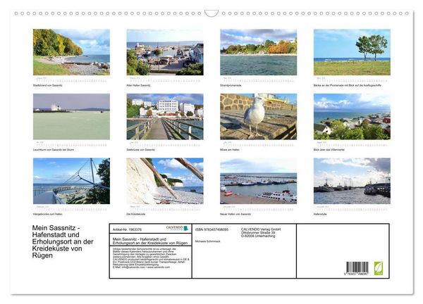 Produktbild: Mein Sassnitz - Hafenstadt und Erholungsort an der Kreidek&uuml;ste von R&uuml;gen (Wandkalender 2026 DIN A2 quer), CALVENDO Monatskalender