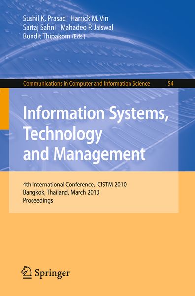 Produktbild: Information Systems, Technology and Management