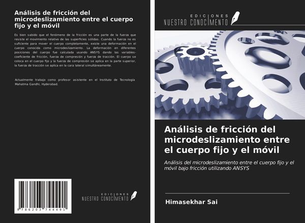 Produktbild: An&aacute;lisis de fricci&oacute;n del microdeslizamiento entre el cuerpo fijo y el m&oacute;vil