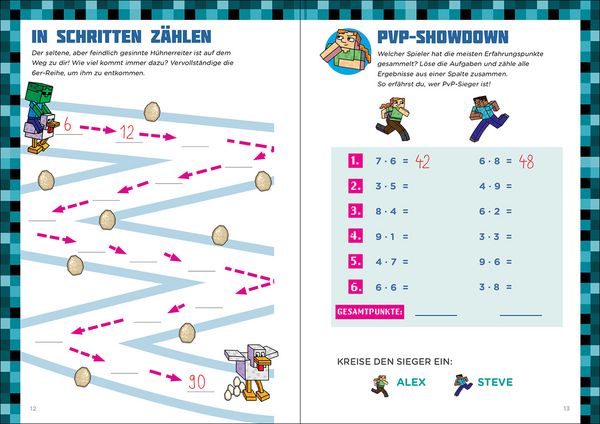 Produktbild: Mathe f&uuml;r Minecrafter - Mein extrastarkes &Uuml;bungsbuch