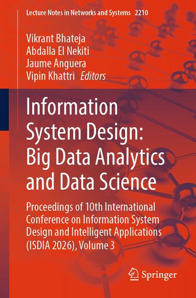 Produktbild: Information System Design: Big Data Analytics and Data Science
