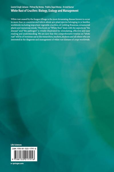 Produktbild: White Rust of Crucifers: Biology, Ecology and Management