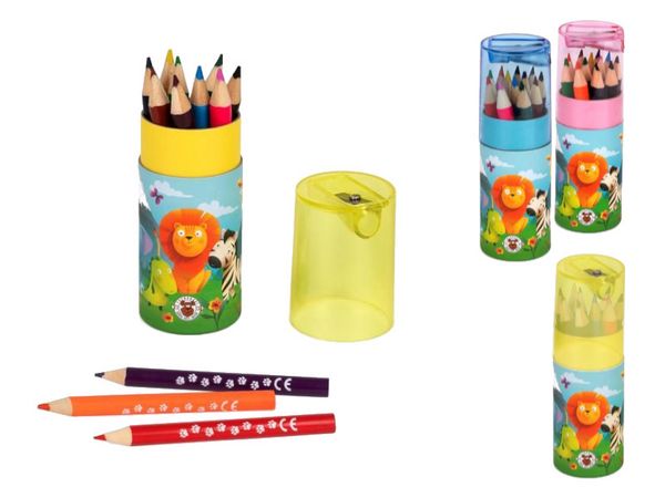 Produktbild: Buntstift Set mit Spitzer Tiere