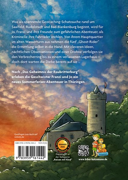 Produktbild: Die Ghost-Rider auf hei&szlig;er Spur - Ein Th&uuml;ringen-Kinderkrimi