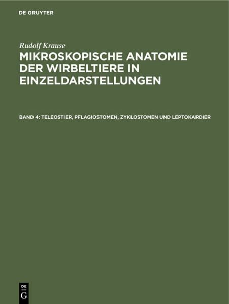 Produktbild: Teleostier, Pflagiostomen, Zyklostomen und Leptokardier