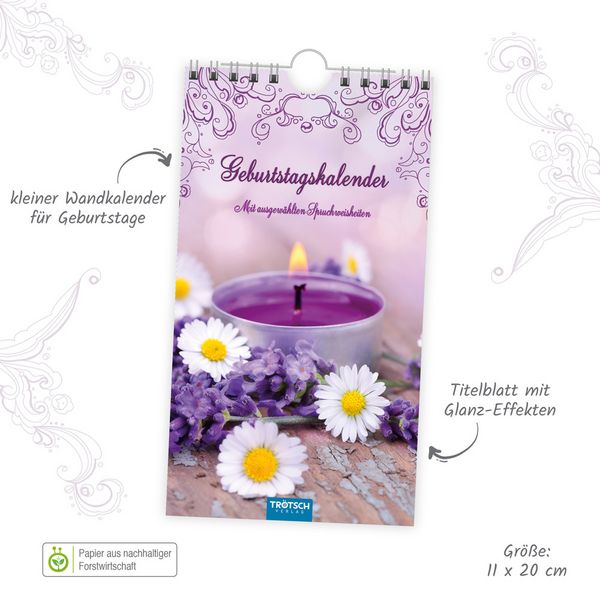 Produktbild: Geburtstagskalender "Idylle"