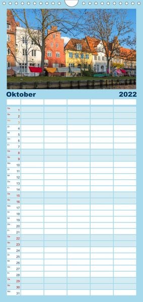 Produktbild: Familienplaner Ansichten der L&uuml;becker Altstadtinsel (Wandkalender 2022 , 21 cm x 45 cm, hoch)