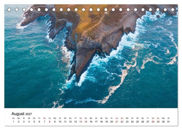 Produktbild: &Uuml;ber den Wolken - Spektakul&auml;re Luftaufnahmen (Tischkalender 2027 DIN A5 quer), CALVENDO Monatskalender