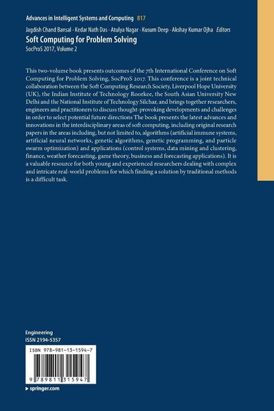 Produktbild: Soft Computing for Problem Solving