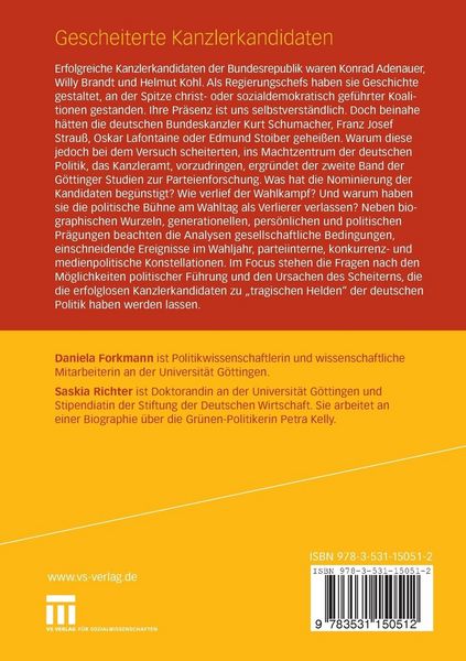 Produktbild: Gescheiterte Kanzlerkandidaten