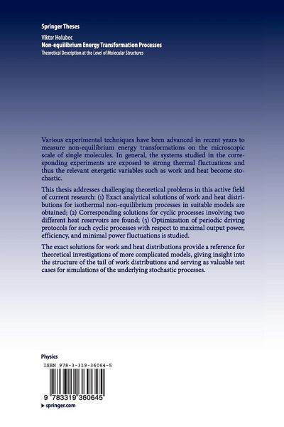 Produktbild: Non-equilibrium Energy Transformation Processes