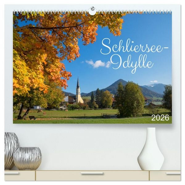 Produktbild: Schliersee-Idylle (hochwertiger Premium Wandkalender 2026 DIN A2 quer), Kunstdruck in Hochglanz