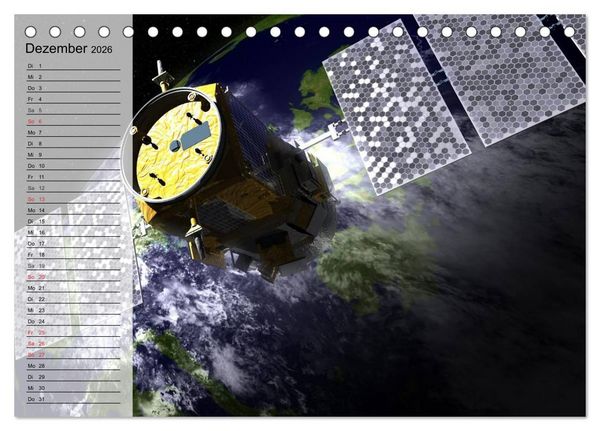 Produktbild: Missionen im Weltall (Tischkalender 2026 DIN A5 quer), CALVENDO Monatskalender