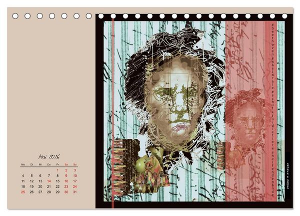Produktbild: Beethoven - Pastorale im Aufbruch (Tischkalender 2026 DIN A5 quer), CALVENDO Monatskalender