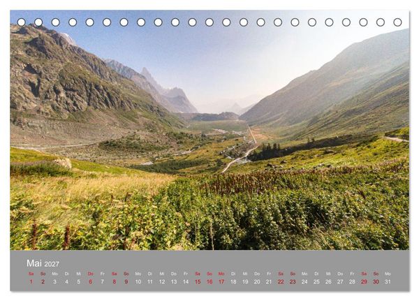 Produktbild: TMB - Mont Blanc (Tischkalender 2027 DIN A5 quer), CALVENDO Monatskalender