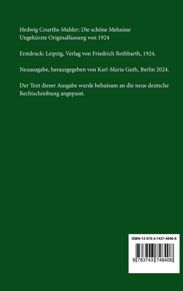 Produktbild: Die sch&ouml;ne Melusine