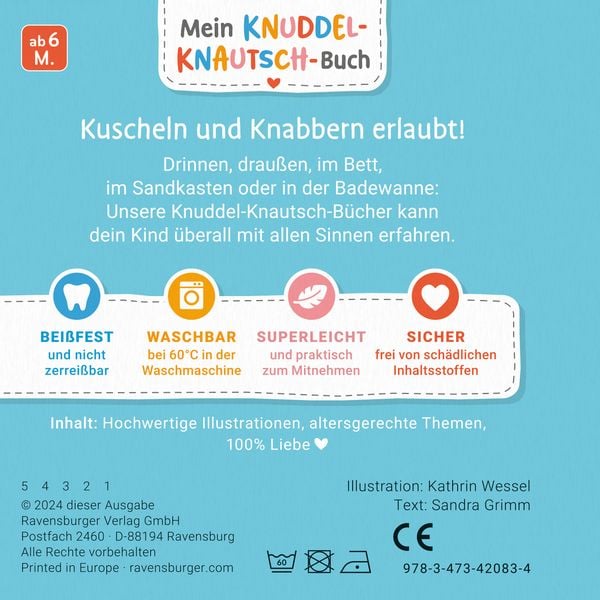 Produktbild: Mein Knuddel-Knautsch-Buch - Seif dich ein, sagt das Schwein