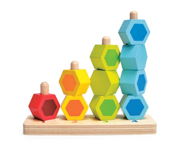 Zähl- und Steckspiel