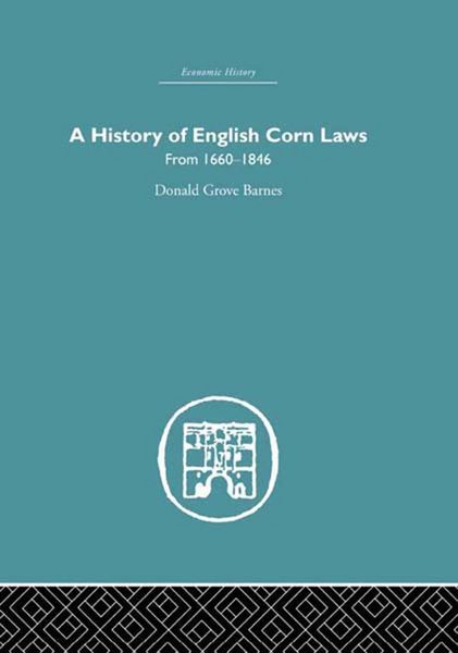 Produktbild: History of English Corn Laws, A