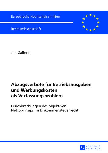 Produktbild: Abzugsverbote fuer Betriebsausgaben und Werbungskosten als Verfassungsproblem